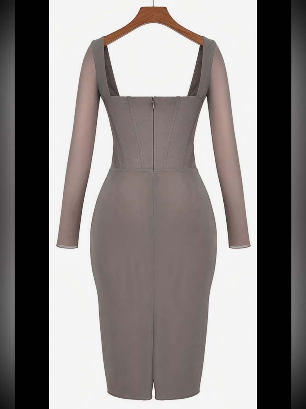 House of CB ‘Safran' Mocha Corset Midi/ XSmall-US2-4 $269 - Picture 4 of 10